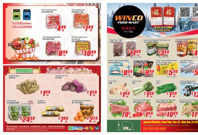 WinCo Food Mart (HWY 7) November 18 to 24