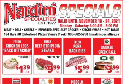Nardini Specialties Flyer November 18 to 24