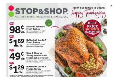 Stop & Shop (NY) Weekly Ad Flyer November 18 to November 25
