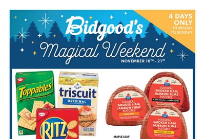 Bidgood's Flyer November 18 to 21