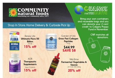 Community Natural Foods Flyer November 18 to 24