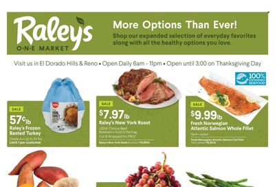 Raley's (CA, NV) Weekly Ad Flyer November 18 to November 25