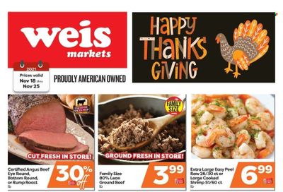 Weis (MD, NY, PA) Weekly Ad Flyer November 18 to November 25