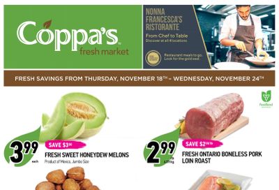 Coppa's Fresh Market Flyer November 18 to 24