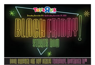 Toys R Us Black Friday Flyer November 18 to 24, 2021