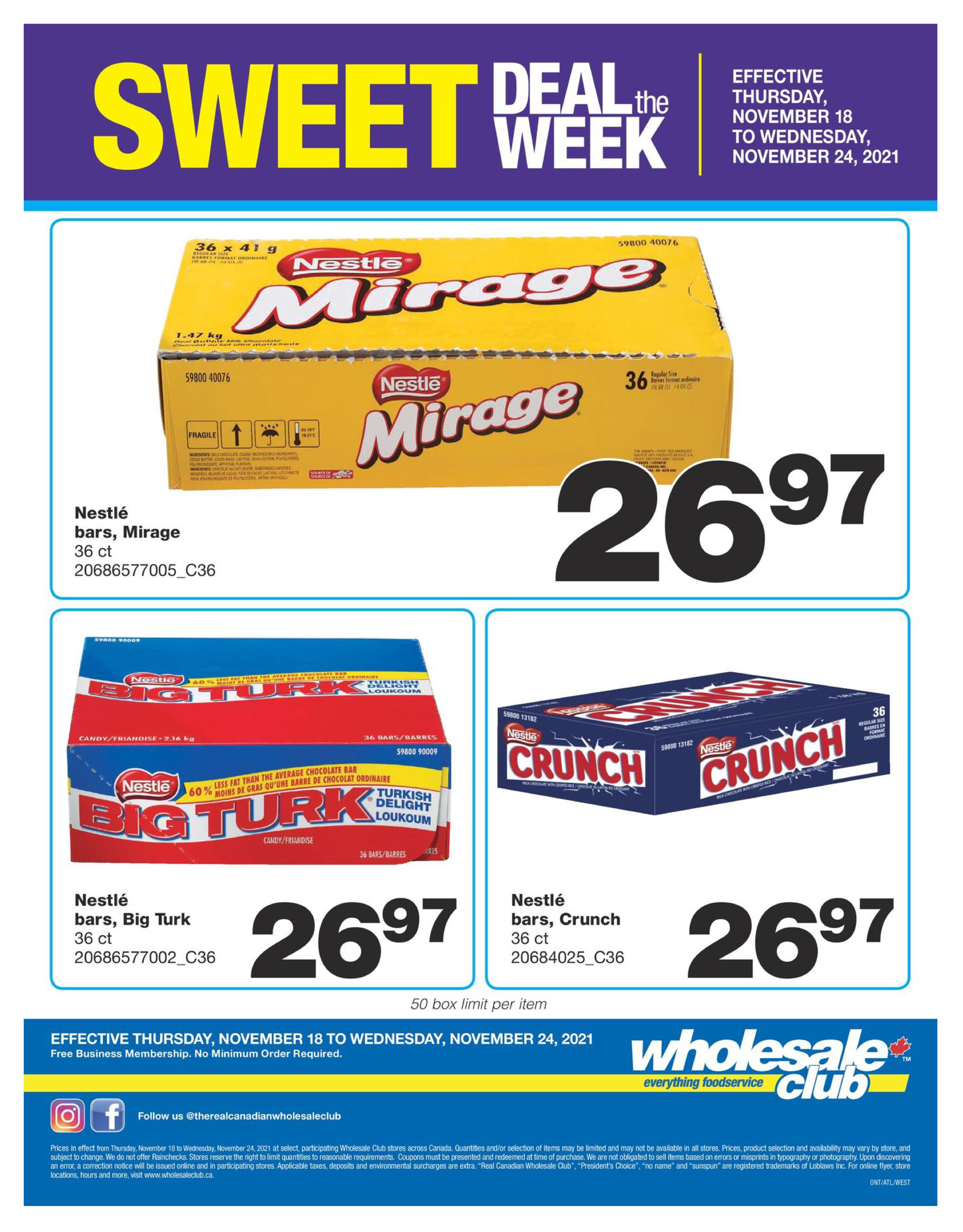 Wholesale Club (Atlantic) Flyer November 18 to 24