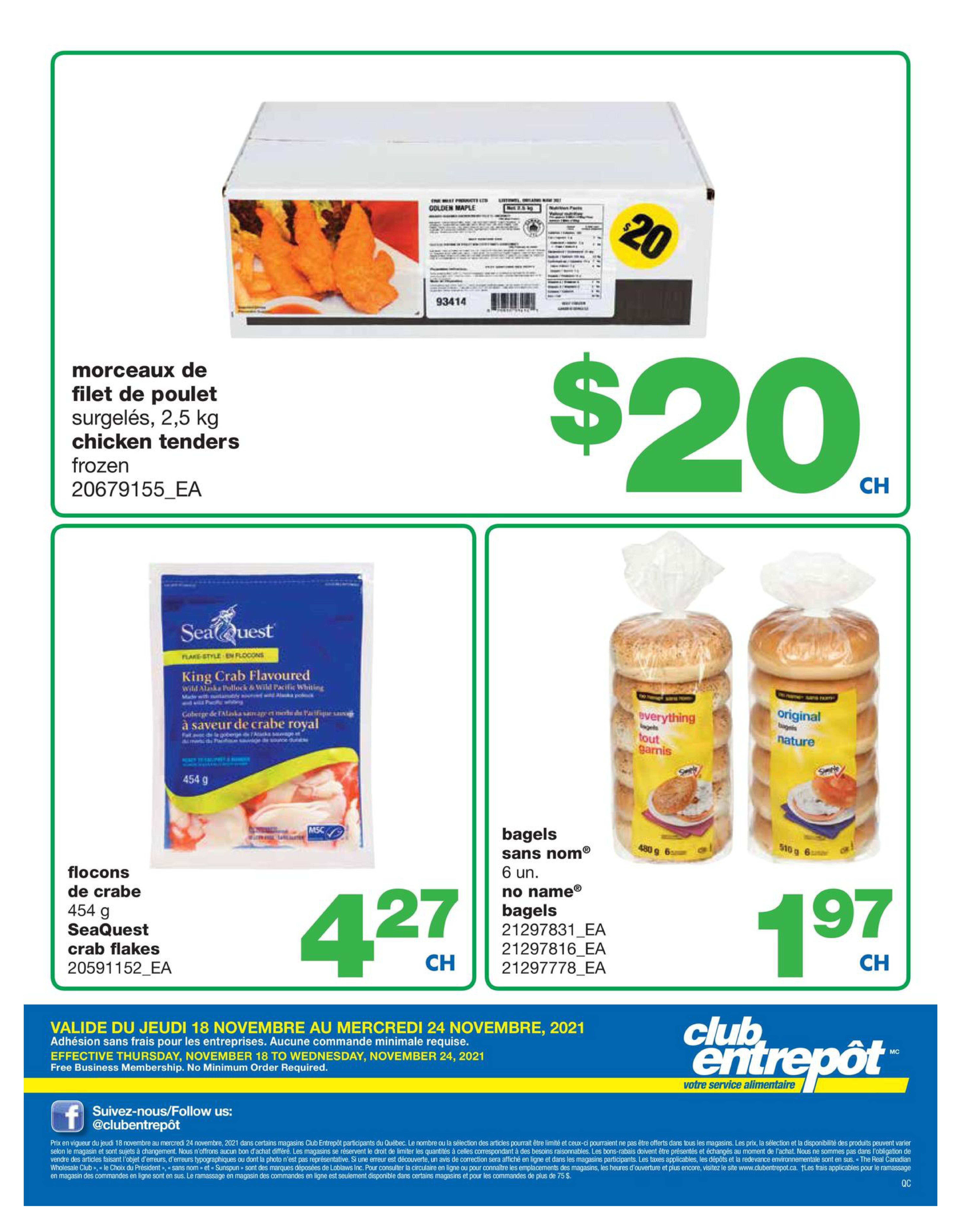 Wholesale Club (QC) Flyer November 18 to 24