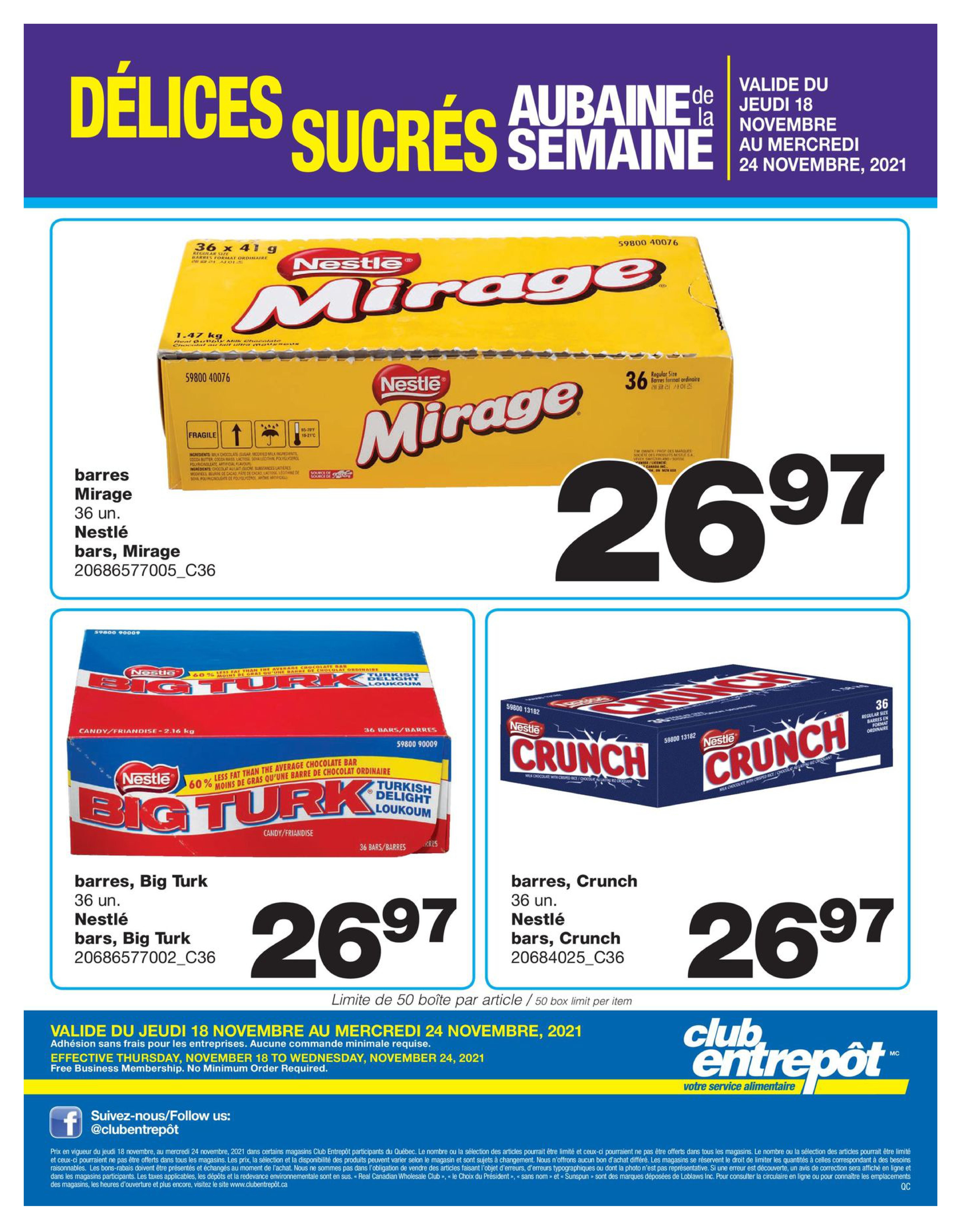 Wholesale Club (QC) Flyer November 18 to 24