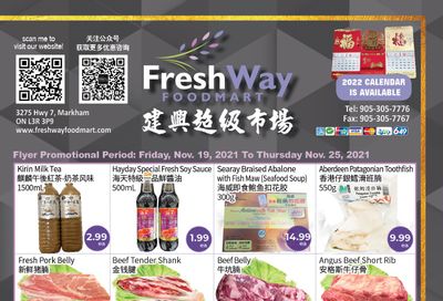 FreshWay Foodmart Flyer November 19 to 25