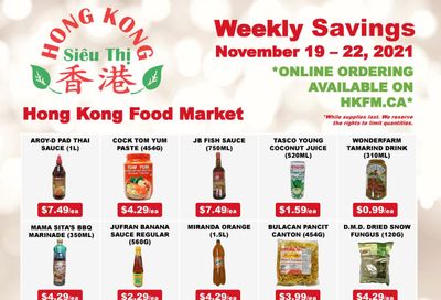 Hong Kong Food Market Flyer November 19 to 22