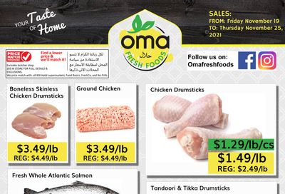 Oma Fresh Foods Flyer November 19 to 25