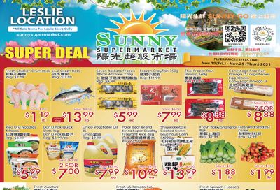 Sunny Supermarket (Leslie) Flyer November 19 to 25