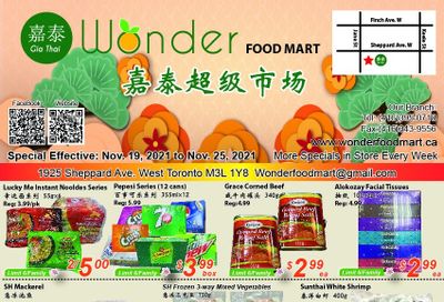 Wonder Food Mart Flyer November 19 to 25