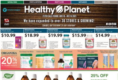 Healthy Planet Flyer November 18 to December 15