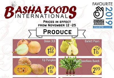 Basha Foods International Flyer November 12 to 25
