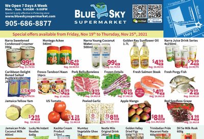 Blue Sky Supermarket (Pickering) Flyer November 19 to 25