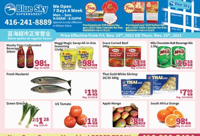 Blue Sky Supermarket (North York) Flyer November 19 to 25