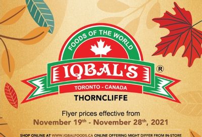Iqbal Foods Flyer November 19 to 28