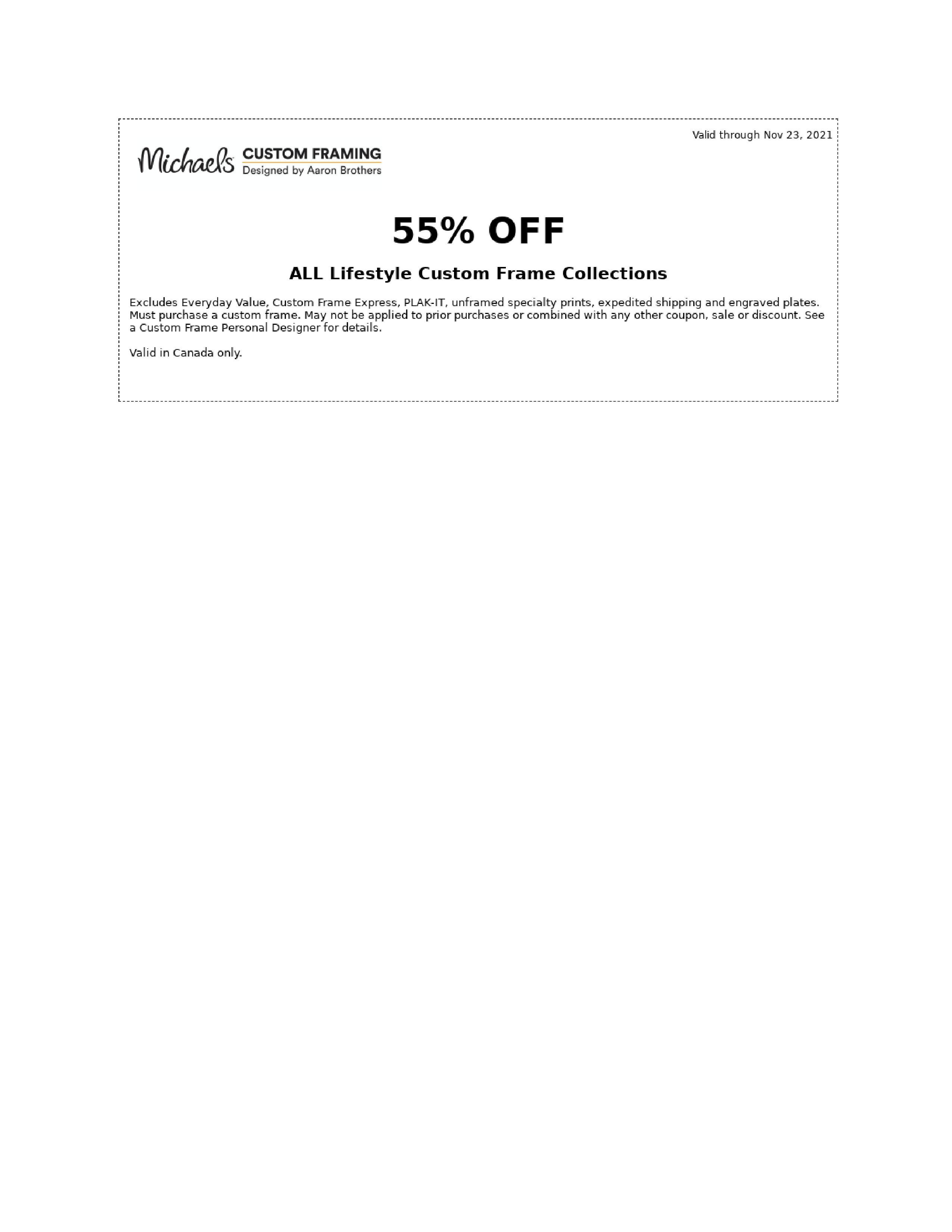 Michael's Flyer November 19 to 23