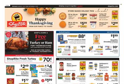 ShopRite (CT, DE, MD, NJ, NY, PA) Weekly Ad Flyer November 20 to November 27