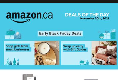 Amazon.ca Daily Deals Black Friday Flyer November 20, 2021