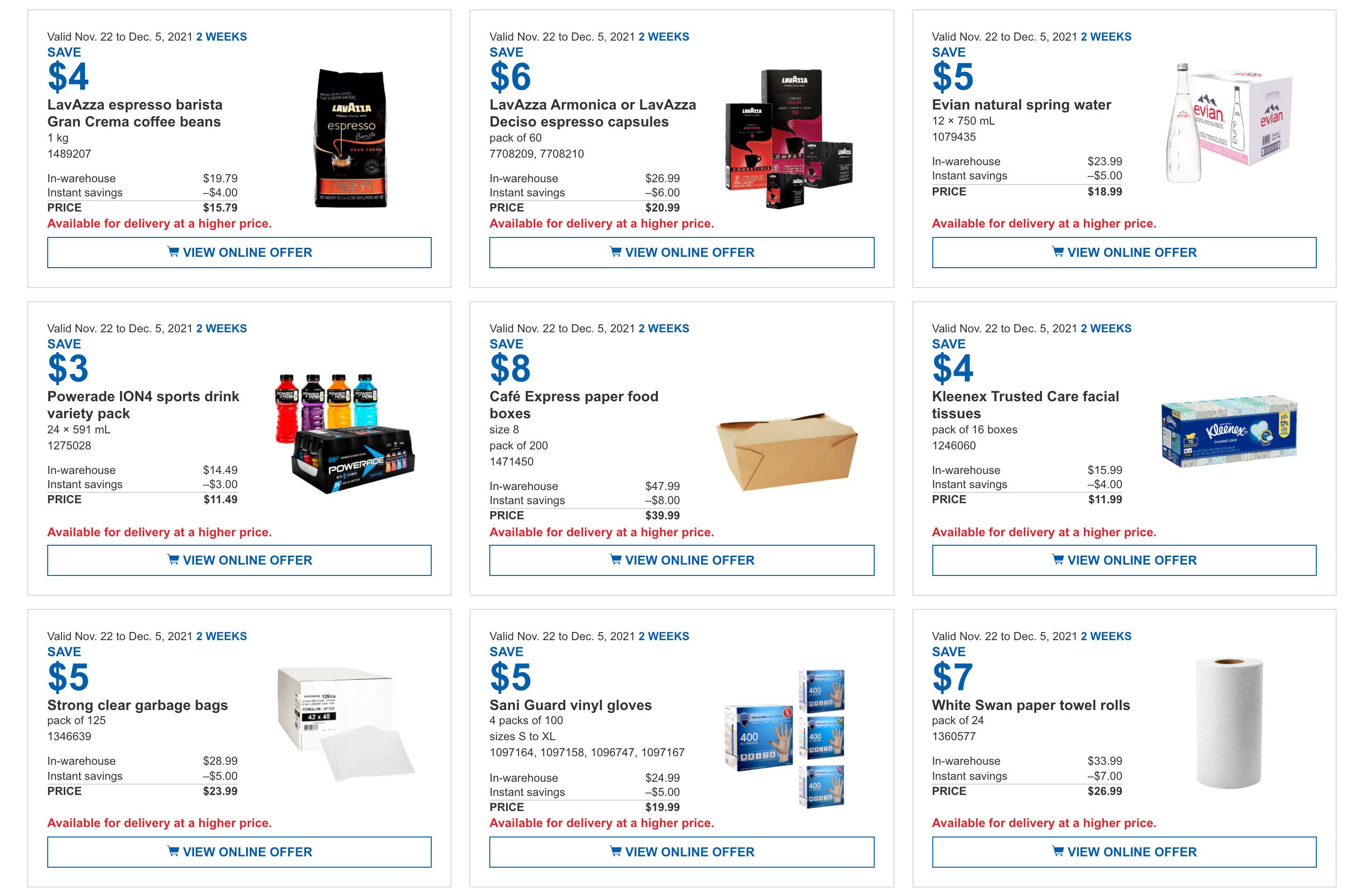 Costco Business Centre Instant Savings Flyer November 22 to December 5