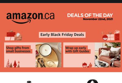 Amazon.ca Daily Deals Black Friday Flyer November 22, 2021