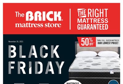 The Brick Mattress Store Black Friday Flyer November 26 to 28, 2021