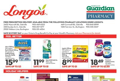 Longo's Pharmacy Flyer November 25 to January 5