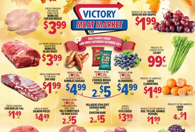 Victory Meat Market Flyer October 22 to 26