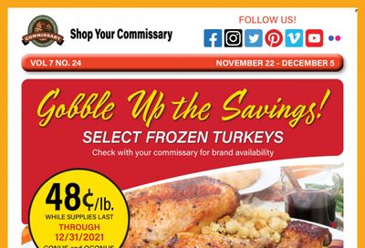 Commissary Weekly Ad Flyer November 23 to November 30