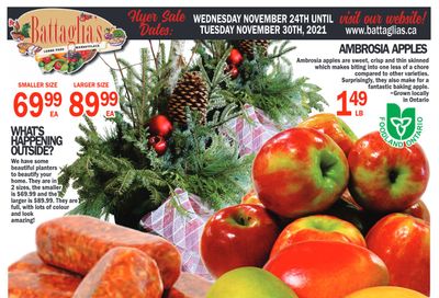 Battaglia's Marketplace Flyer November 24 to 30