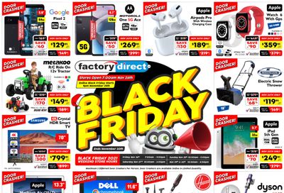 Factory Direct Black Friday Flyer November 26 to 30, 2021