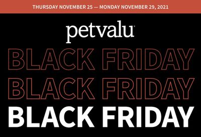 Pet Valu Black Friday Flyer November 25 to 29, 2021