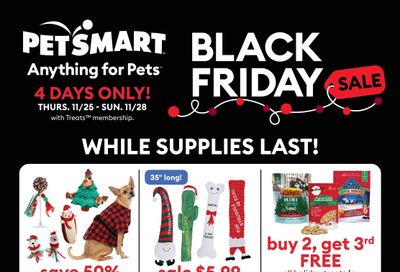 PetSmart Black Friday Flyer November 25 to 28