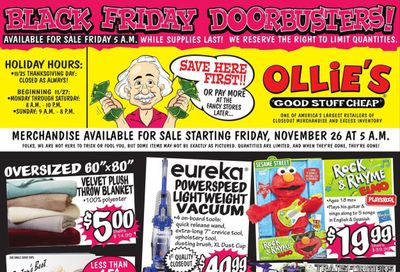 Ollie's Bargain Outlet Weekly Ad Flyer November 24 to December 1