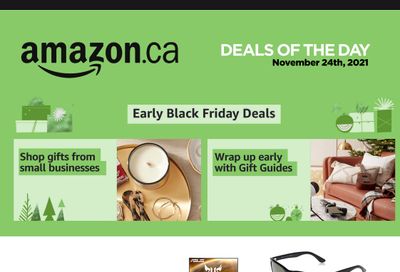 Amazon.ca Daily Deals Black Friday Flyer November 24, 2021