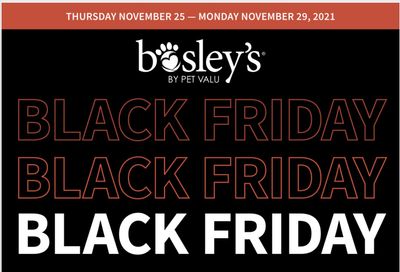Bosley's by PetValu Black Friday Flyer November 25 to 29, 2021