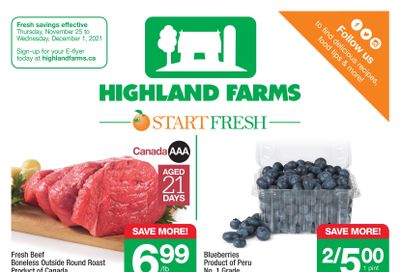 Highland Farms Flyer November 25 to December 1