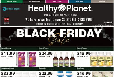 Healthy Planet Black Friday Flyer November 22 to December 8