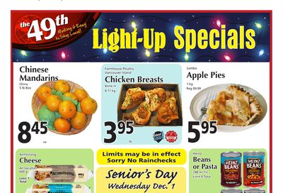 The 49th Parallel Grocery Flyer November 25 to December 1