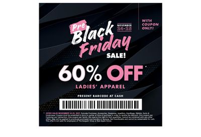 The Bargain Shop & Red Apple Stores Black Friday Coupon November 24 to 25