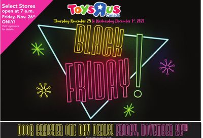 Toys R Us Black Friday Flyer November 25 to December 1, 2021