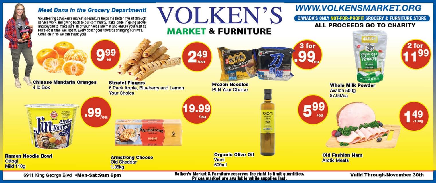 Volken's Market & Furniture Flyer November 24 to 30