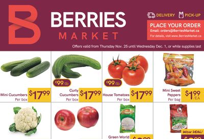 Berries Market Flyer November 25 to December 1