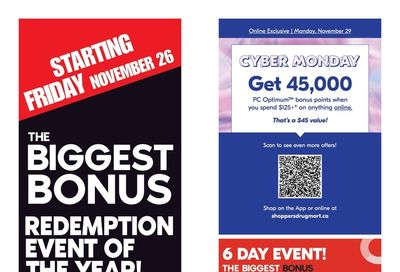 Shoppers Drug Mart (ON) Black Friday Flyer November 26 to December 3, 2021