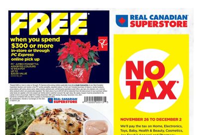 Real Canadian Superstore (West) Flyer November 26 to December 2, 2021