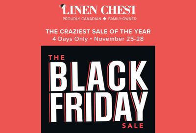 Linen Chest Black Friday Flyer November 25 to 28, 2021