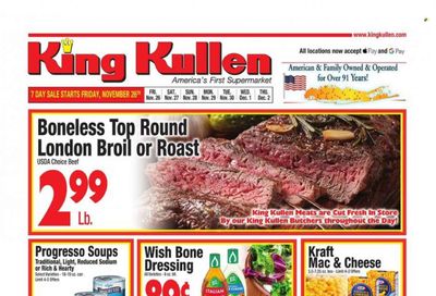 King Kullen (NY) Weekly Ad Flyer November 25 to December 2