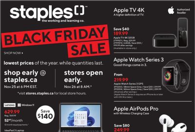 Staples Canada Black Friday Flyer November 25 to 30, 2021